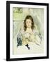 Sketch for Francois in a Round-Backed Chair, Reading-Mary Cassatt-Framed Giclee Print