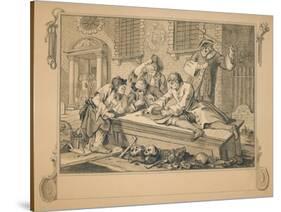 Sketch for 'Industry and Idleness' - Plate III, 1747-William Hogarth-Stretched Canvas