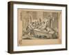 Sketch for 'Industry and Idleness' - Plate III, 1747-William Hogarth-Framed Giclee Print