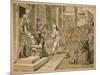 Sketch for 'Industry and Idleness' - Plate VI, 1747-William Hogarth-Mounted Giclee Print