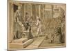 Sketch for 'Industry and Idleness' - Plate VI, 1747-William Hogarth-Mounted Giclee Print