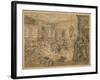 Sketch for 'Industry and Idleness' - Plate VIII, 1747-William Hogarth-Framed Giclee Print