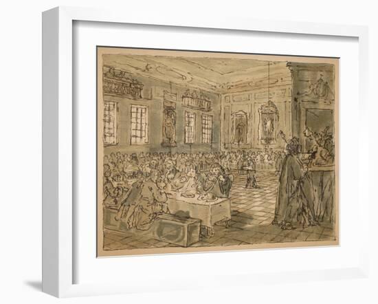 Sketch for 'Industry and Idleness' - Plate VIII, 1747-William Hogarth-Framed Giclee Print