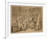 Sketch for 'Industry and Idleness' - Plate X, 1747-William Hogarth-Framed Giclee Print