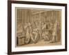 Sketch for 'Industry and Idleness' - Plate X, 1747-William Hogarth-Framed Giclee Print