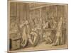 Sketch for 'Industry and Idleness' - Plate X, 1747-William Hogarth-Mounted Giclee Print