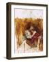 Sketch for Le Peintre-Jean-Louis-Ernest Meissonier-Framed Art Print