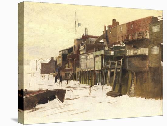 Sketch for 'London River', c.1875-Charles Napier Hemy-Stretched Canvas