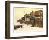 Sketch for 'London River', c.1875-Charles Napier Hemy-Framed Premium Giclee Print