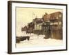 Sketch for 'London River', c.1875-Charles Napier Hemy-Framed Giclee Print