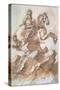 Sketch for Louis XIV on Horseback-Gian Lorenzo Bernini-Stretched Canvas