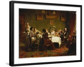 Sketch for 'Many Happy Returns of the Day'-William Powell Frith-Framed Giclee Print