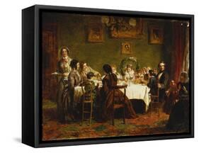 Sketch for 'Many Happy Returns of the Day'-William Powell Frith-Framed Stretched Canvas