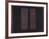 Sketch for "Mural No.6" (Two Openings in Black Over Wine) {Black on Maroon} [Seagram Mural Sketch]-Mark Rothko-Framed Giclee Print