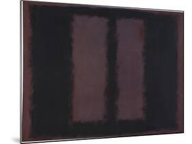 Sketch for "Mural No.6" (Two Openings in Black Over Wine) {Black on Maroon} [Seagram Mural Sketch]-Mark Rothko-Mounted Giclee Print