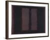 Sketch for "Mural No.6" (Two Openings in Black Over Wine) {Black on Maroon} [Seagram Mural Sketch]-Mark Rothko-Framed Giclee Print