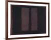 Sketch for "Mural No.6" (Two Openings in Black Over Wine) {Black on Maroon} [Seagram Mural Sketch]-Mark Rothko-Framed Giclee Print