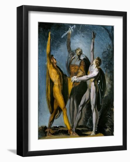 Sketch for Oath on the Rütli, Female Figure (Verso), 1779-81, 1785-90-Henry Fuseli-Framed Giclee Print