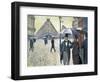 Sketch for 'Paris Street; Rainy Day', 1877 (Pre-Restoration)-Gustave Caillebotte-Framed Premium Giclee Print