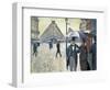 Sketch for 'Paris Street; Rainy Day', 1877 (Pre-Restoration)-Gustave Caillebotte-Framed Premium Giclee Print