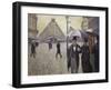 Sketch for Paris Street; Rainy Day, 1877-Gustave Caillebotte-Framed Giclee Print