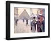 Sketch for 'Paris Street; Rainy Day', 1877-Gustave Caillebotte-Framed Giclee Print