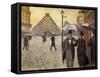 Sketch for Paris Street; Rainy Day, 1877-Gustave Caillebotte-Framed Stretched Canvas