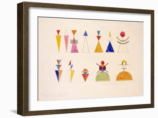Sketch for Picture XVI the Great Gate of Kiev (1928)-Wassily Kandinsky-Framed Art Print