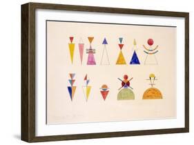 Sketch for Picture XVI the Great Gate of Kiev (1928)-Wassily Kandinsky-Framed Art Print