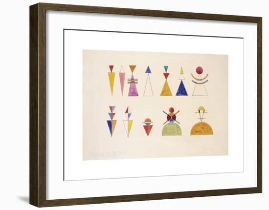 Sketch for Picture XVI. The Great Tower of Kiev, 1924-Wassily Kandinsky-Framed Premium Giclee Print