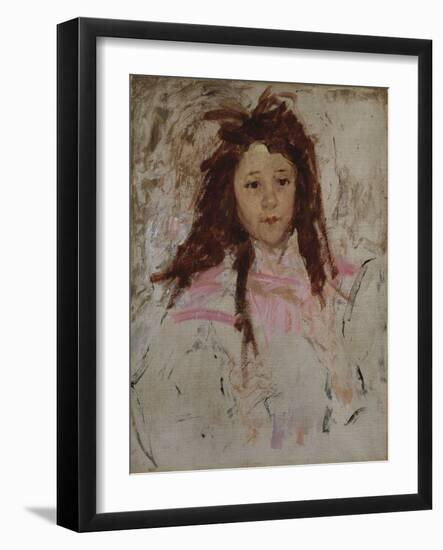 Sketch for Portrait of Agnes, Age Six-Mary Cassatt-Framed Giclee Print