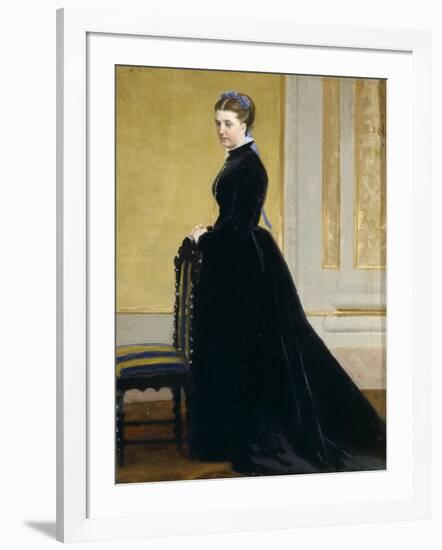 Sketch for Portrait of Lady-Antonio Ciseri-Framed Giclee Print