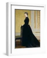 Sketch for Portrait of Lady-Antonio Ciseri-Framed Giclee Print