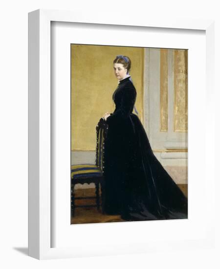 Sketch for Portrait of Lady-Antonio Ciseri-Framed Giclee Print