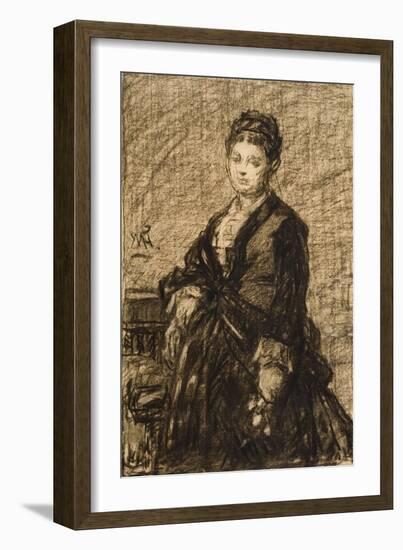 Sketch for Portrait of Mary B. Claflin-William Morris Hunt-Framed Giclee Print