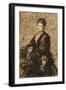Sketch for Portrait of Mary B. Claflin-William Morris Hunt-Framed Giclee Print