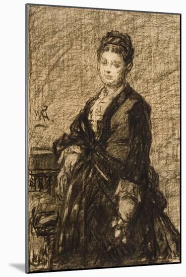 Sketch for Portrait of Mary B. Claflin-William Morris Hunt-Mounted Giclee Print