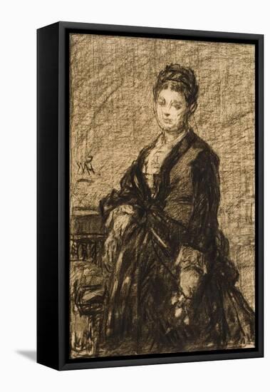 Sketch for Portrait of Mary B. Claflin-William Morris Hunt-Framed Stretched Canvas