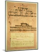 Sketch for the Crystal Palace, Built for the Great Exhibition of 1851, 1850-Paxton-Mounted Giclee Print