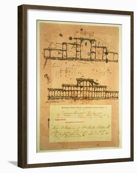 Sketch for the Crystal Palace, Built for the Great Exhibition of 1851, 1850-Paxton-Framed Giclee Print