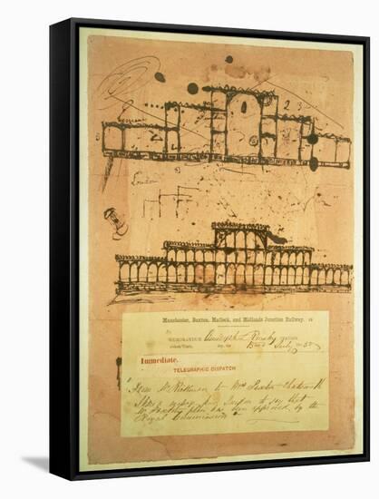 Sketch for the Crystal Palace, Built for the Great Exhibition of 1851, 1850-Paxton-Framed Stretched Canvas