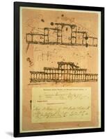 Sketch for the Crystal Palace, Built for the Great Exhibition of 1851, 1850-Paxton-Framed Giclee Print