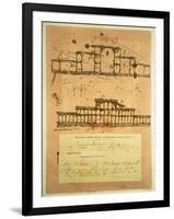 Sketch for the Crystal Palace, Built for the Great Exhibition of 1851, 1850-Paxton-Framed Giclee Print