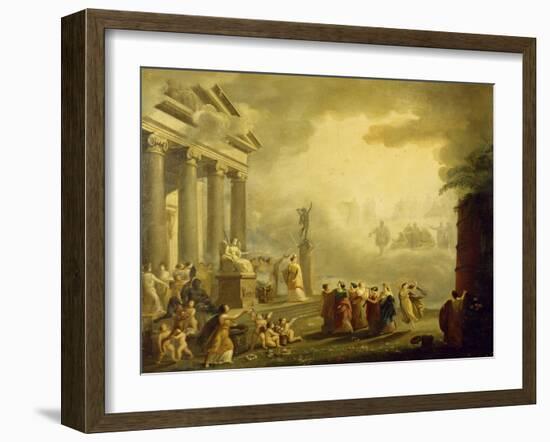 Sketch for the Curtain of Teatro San Carlo in Naples-Antonio Niccolini-Framed Giclee Print