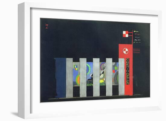 Sketch for the Façade Decoration of Palais de Chemin de Fer (Train Pavillon), c.1937-Robert Delaunay-Framed Premium Giclee Print