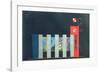 Sketch for the Façade of the Train Pavillion, 1937-Robert Delaunay-Framed Giclee Print