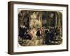 Sketch for the Flute Concert, 1852-Adolph von Menzel-Framed Giclee Print