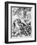 Sketch for the 'Jealous Husband' in the Scuola Del Santo, C1510-Titian (Tiziano Vecelli)-Framed Giclee Print