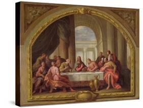 Sketch for 'The Last Supper', St. Mary's, Weymouth, Formerly Attributed to Antonio Verrio…-Sir James Thornhill-Stretched Canvas