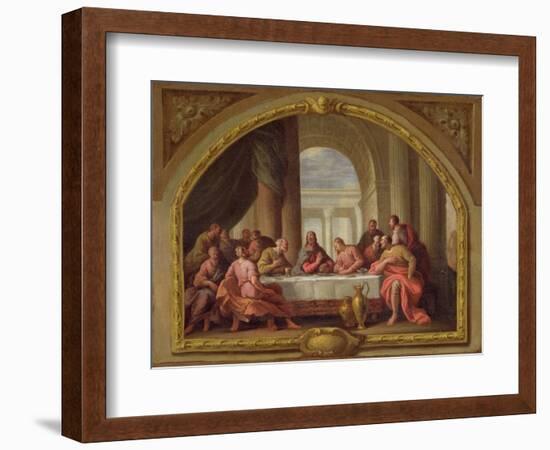 Sketch for 'The Last Supper', St. Mary's, Weymouth, Formerly Attributed to Antonio Verrio…-Sir James Thornhill-Framed Giclee Print